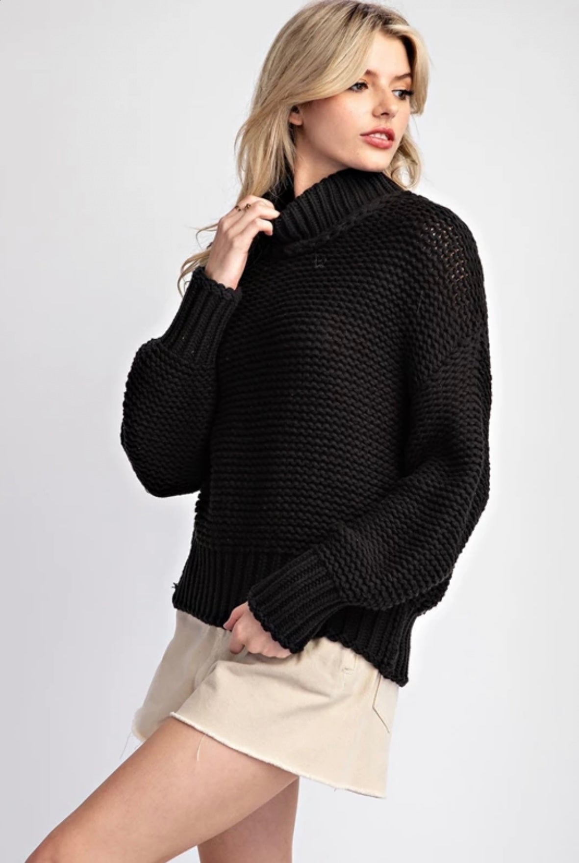 SG10331 Knitted Long Sleeve Sweater