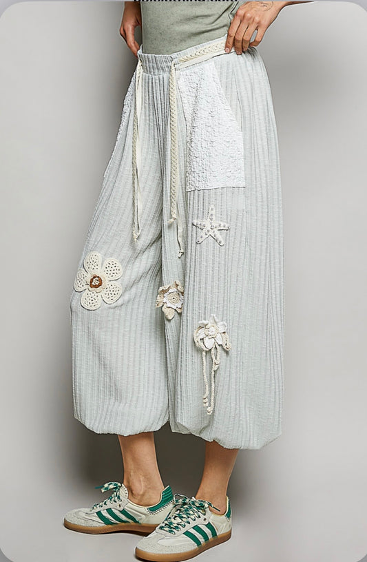 YKP260M Mint Ribbed Joggers