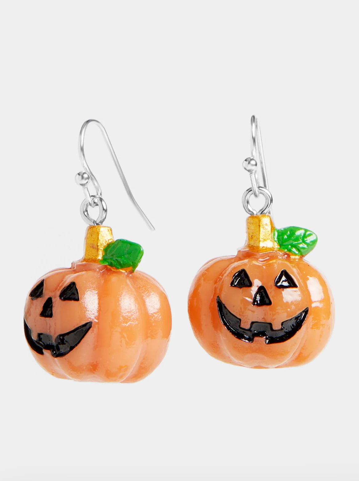 WN004906 Dangle Jack-O-Lantern Pumpkin Earring