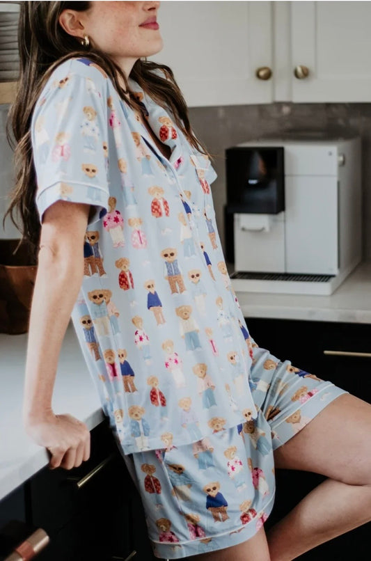 KDCLWSET Teddy Bears Short Pajamas