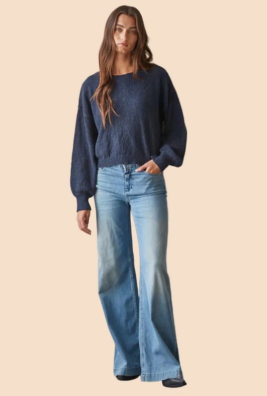 W2693 Camden Dark Navy Sweater