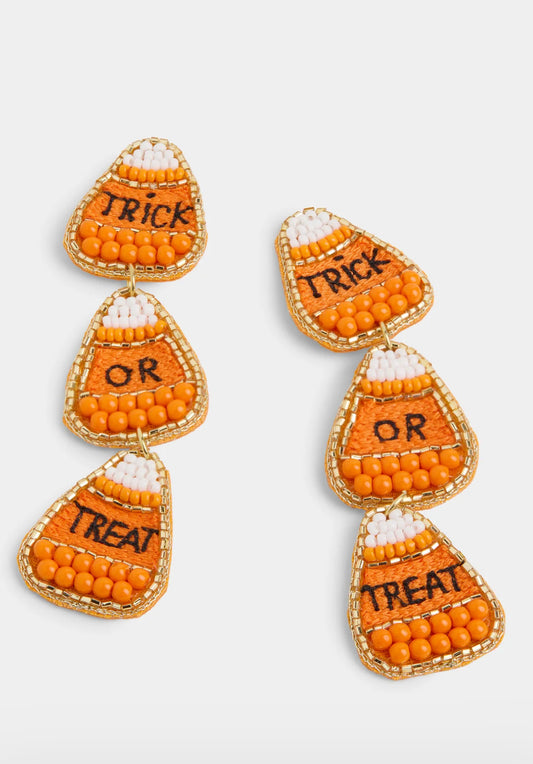 2535365A Trick or Treat Candy Corn Earring