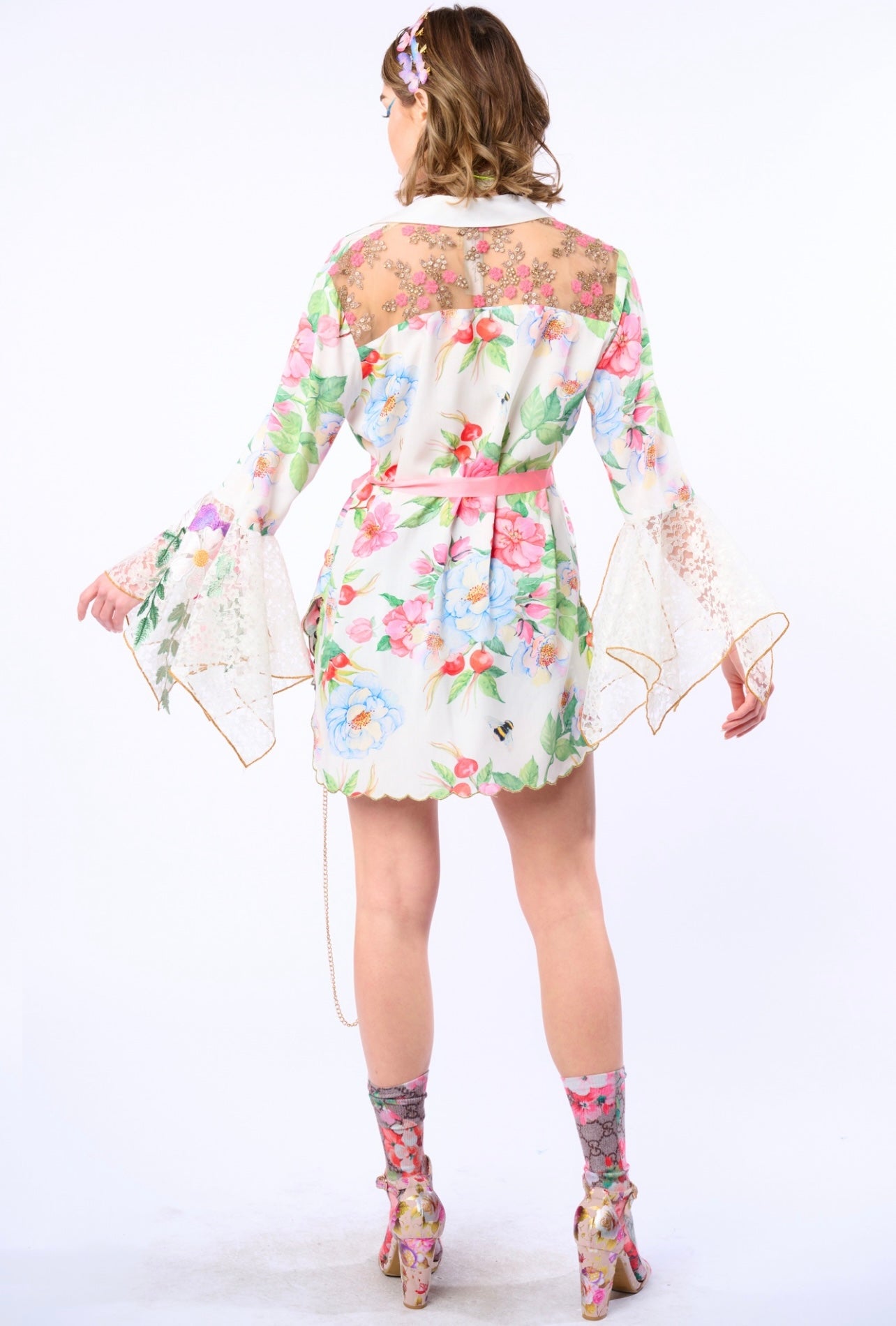 Aratta-LA Ville Rose Shirt-White