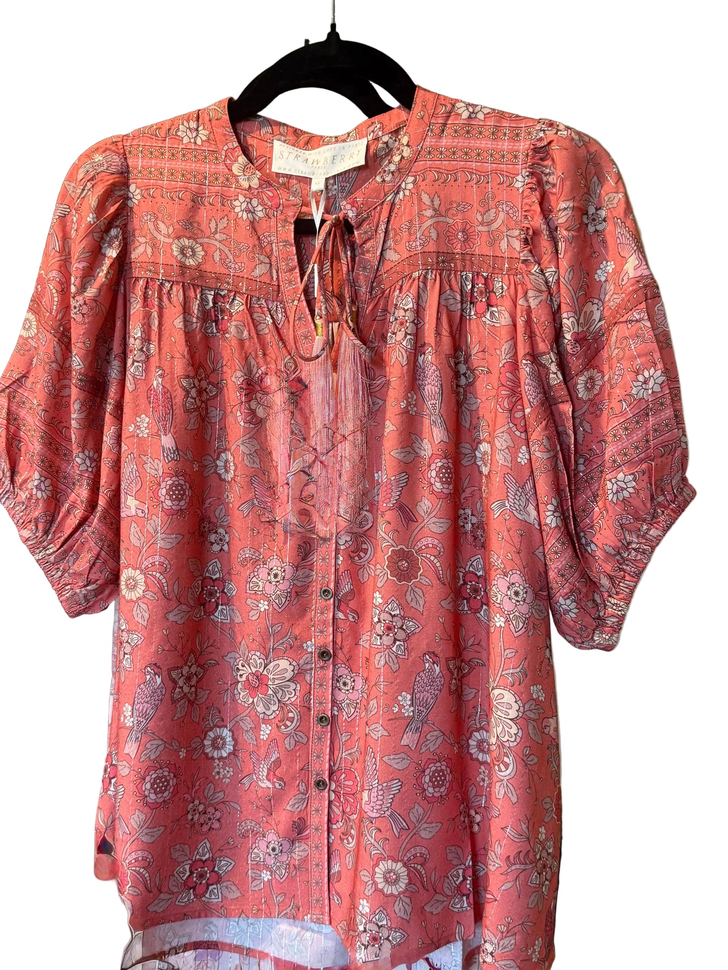 SP05-Grace Blue Jay Pink Blouse