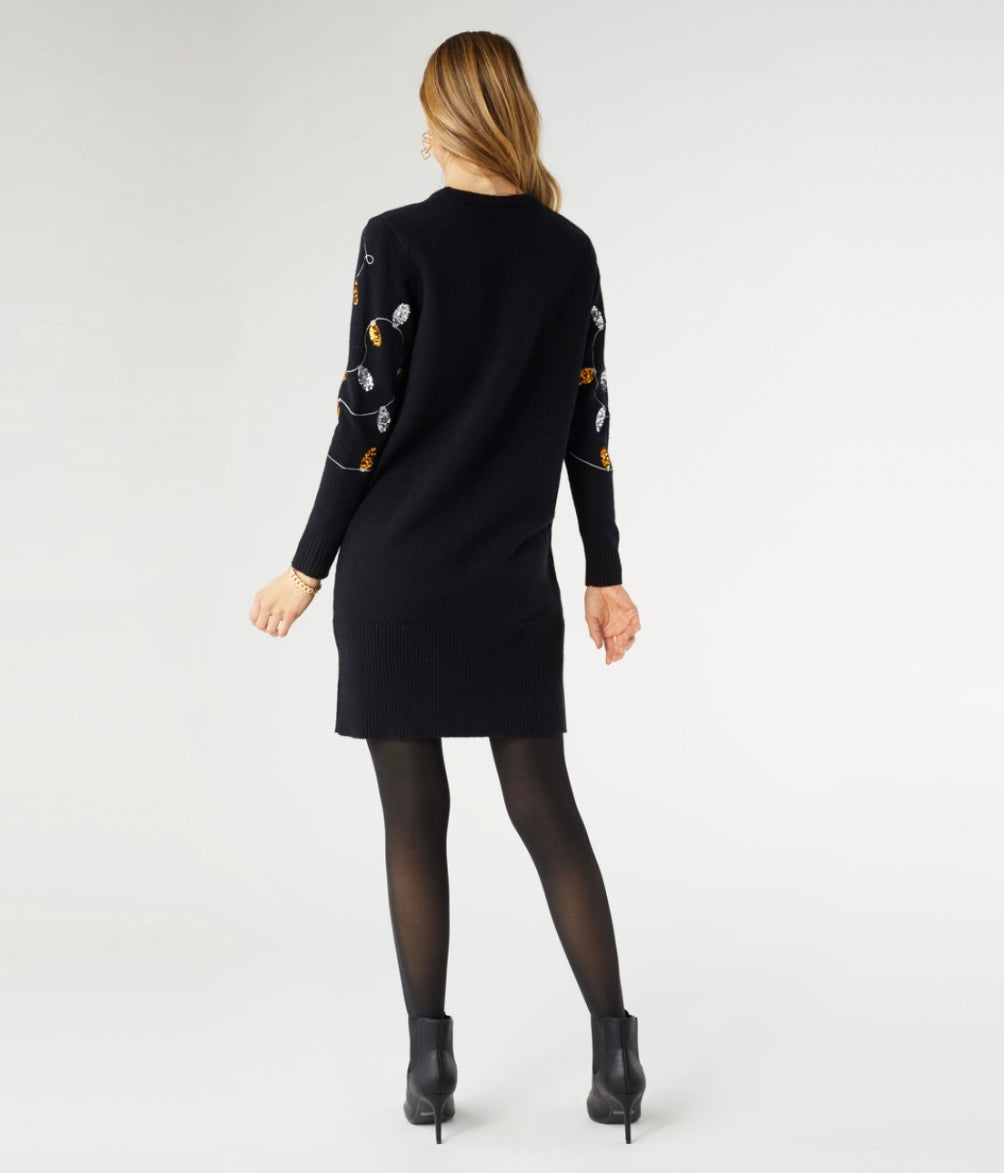 Maritime Sequin Sweater Dress- Holiday