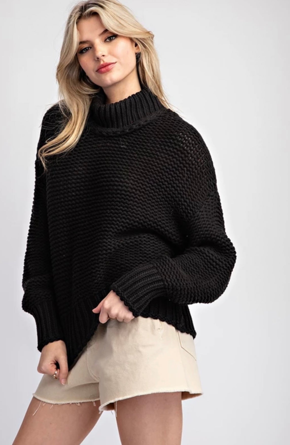 SG10331 Knitted Long Sleeve Sweater