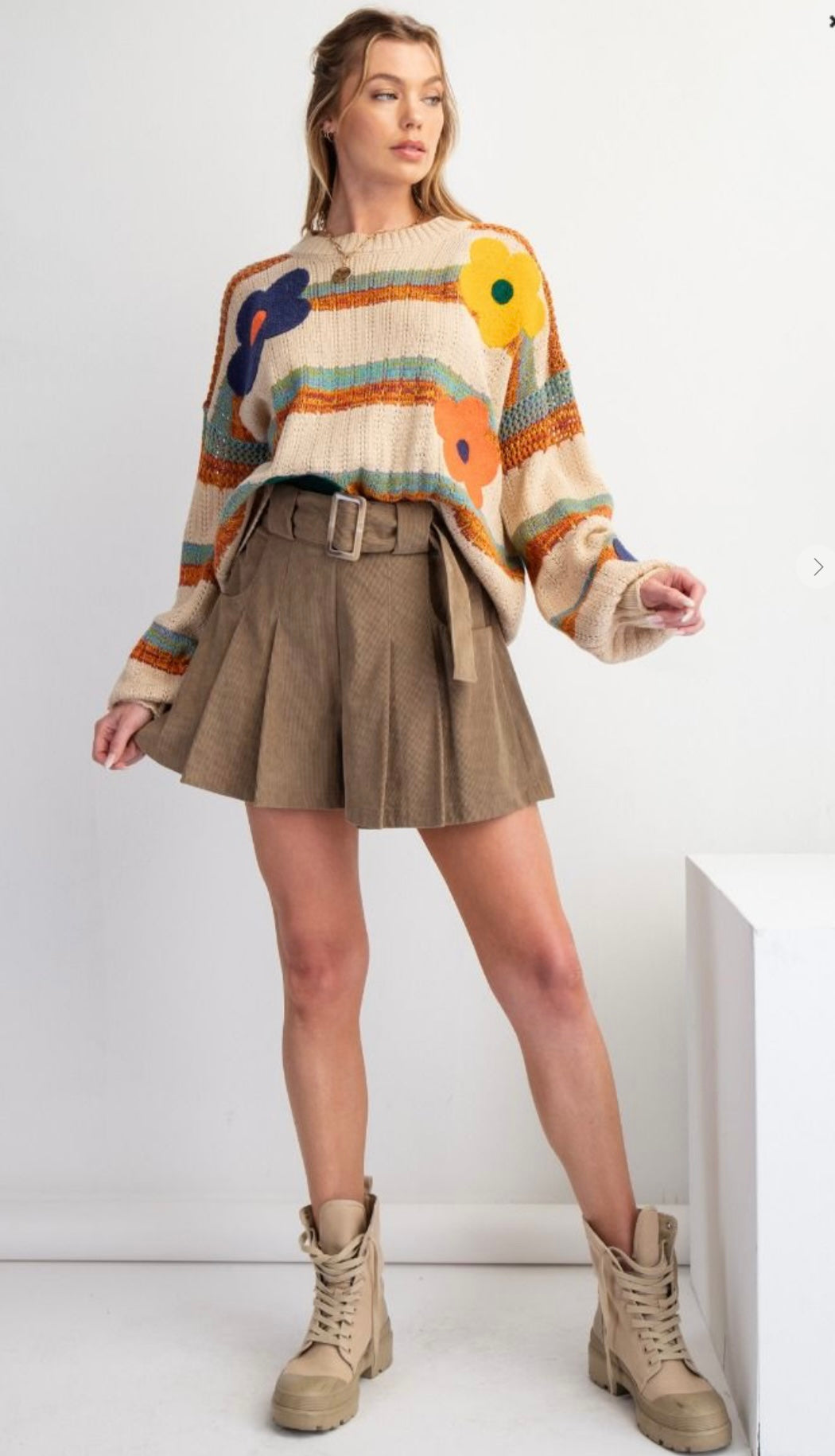 EB50149 CORDUROY MINI SKORT