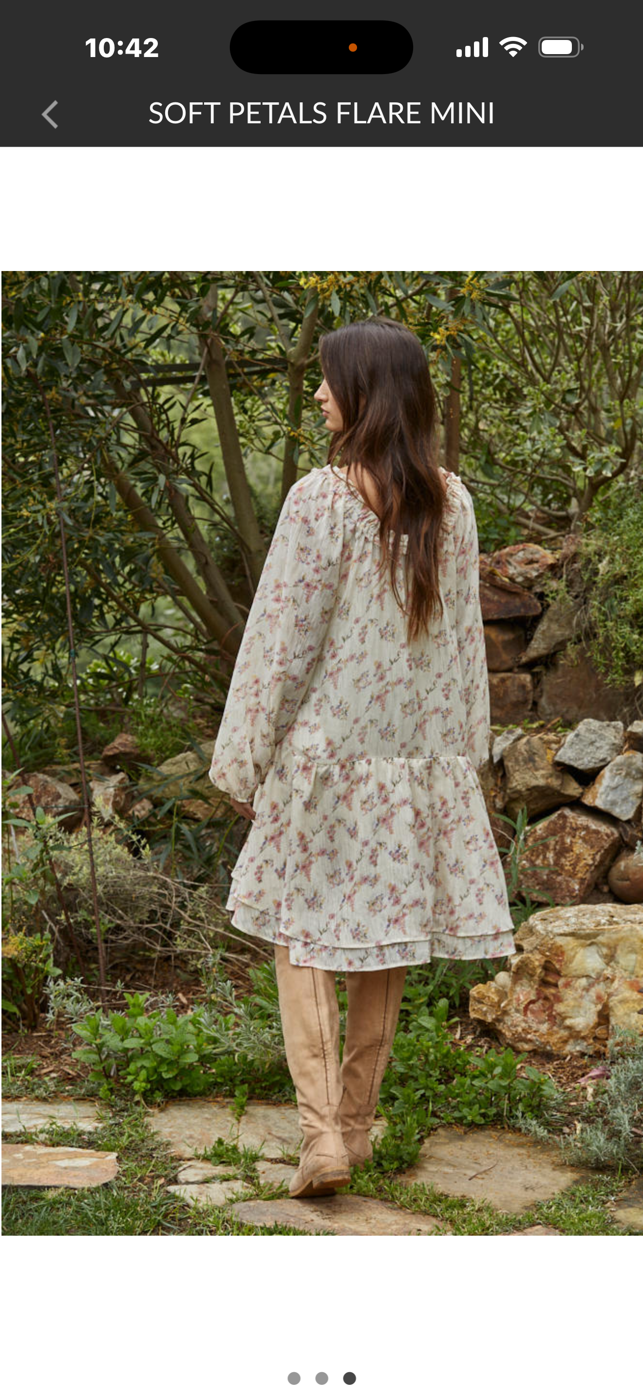 L8900 Soft Petals Flare Mini Dress