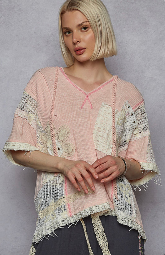 YKT1395 Blush Pink Hoodie