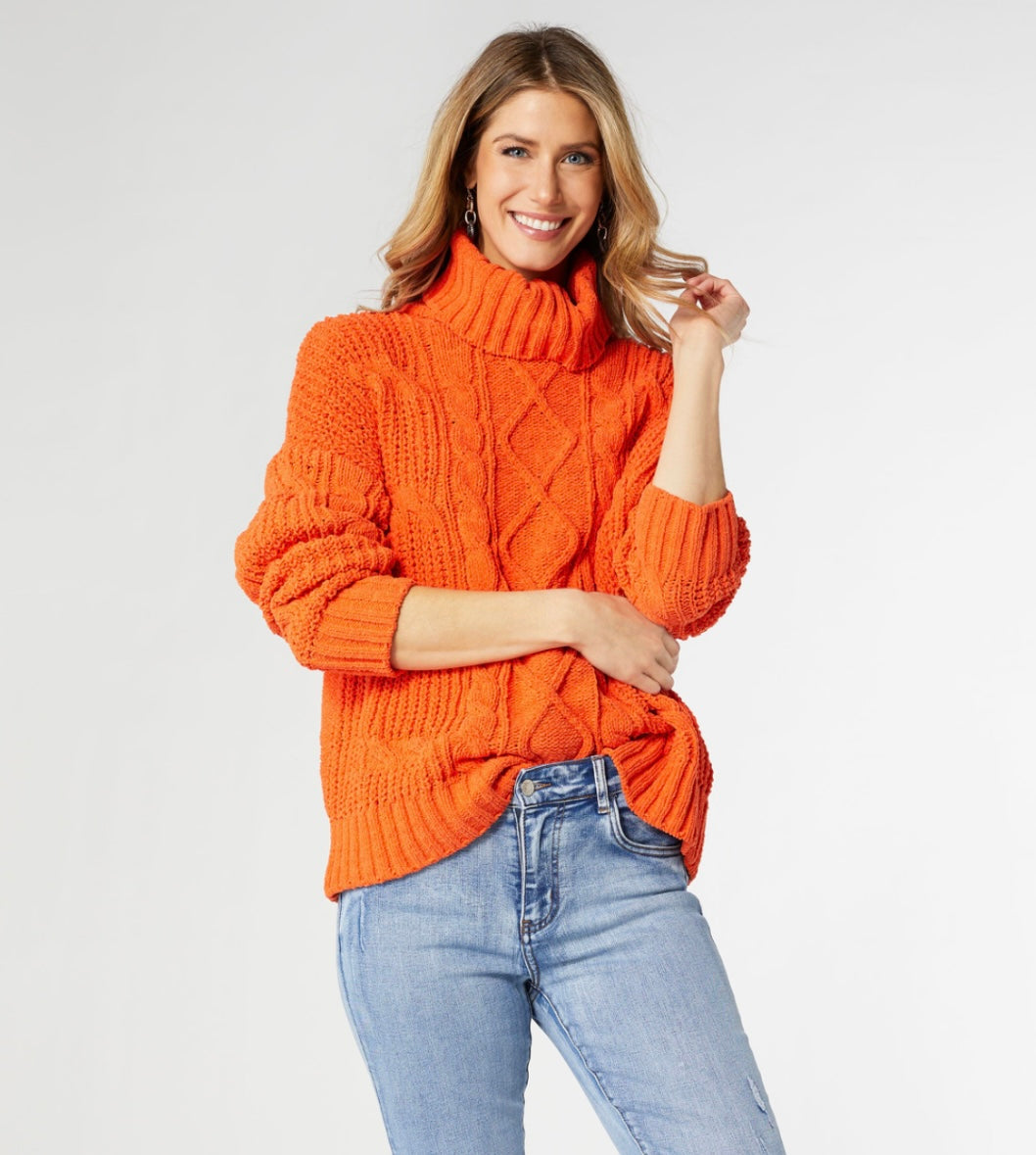 Roux Chunky Knit Turtleneck Sweater
