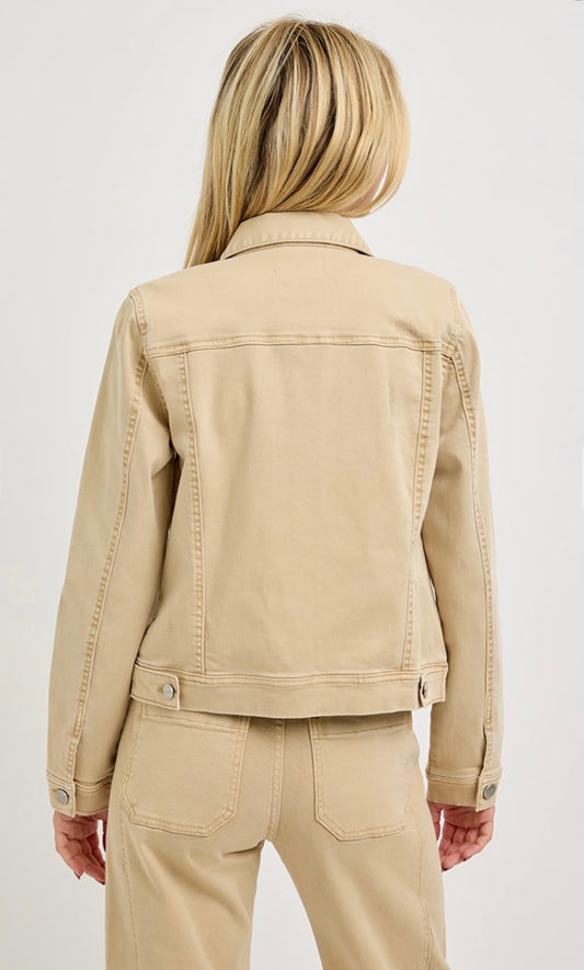 Vintage Washed Jacket - Latte