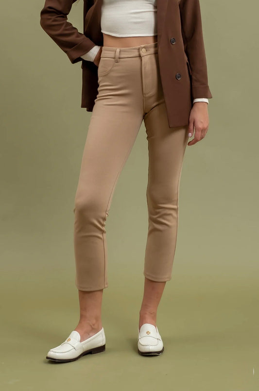 TW1525 HIGH WAIST STRAIGHT LEG CROPPED PANTS