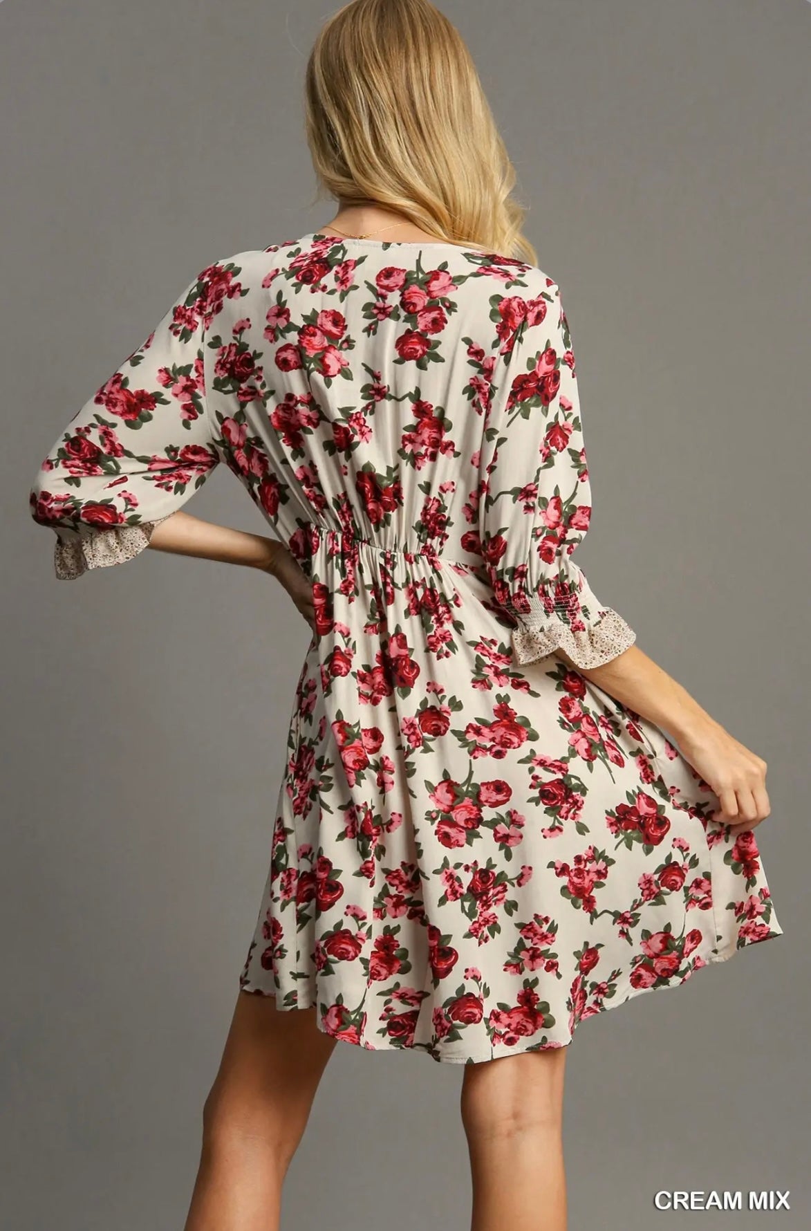 M5632 V-Neck Baby Doll Dress