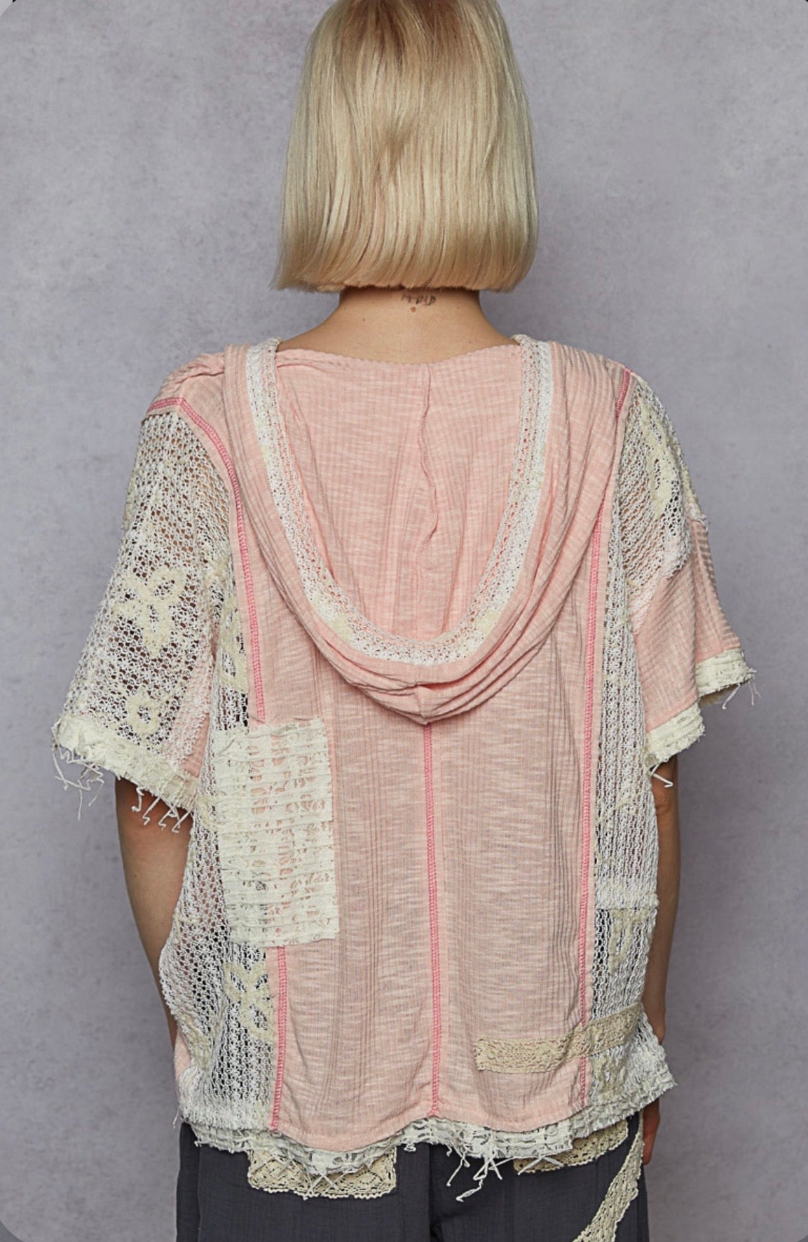 YKT1395 Blush Pink Hoodie