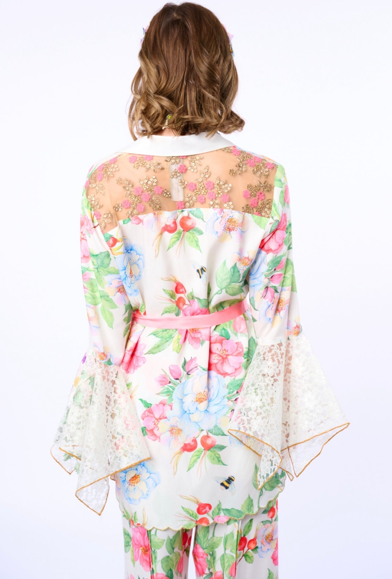 Aratta-LA Ville Rose Shirt-White