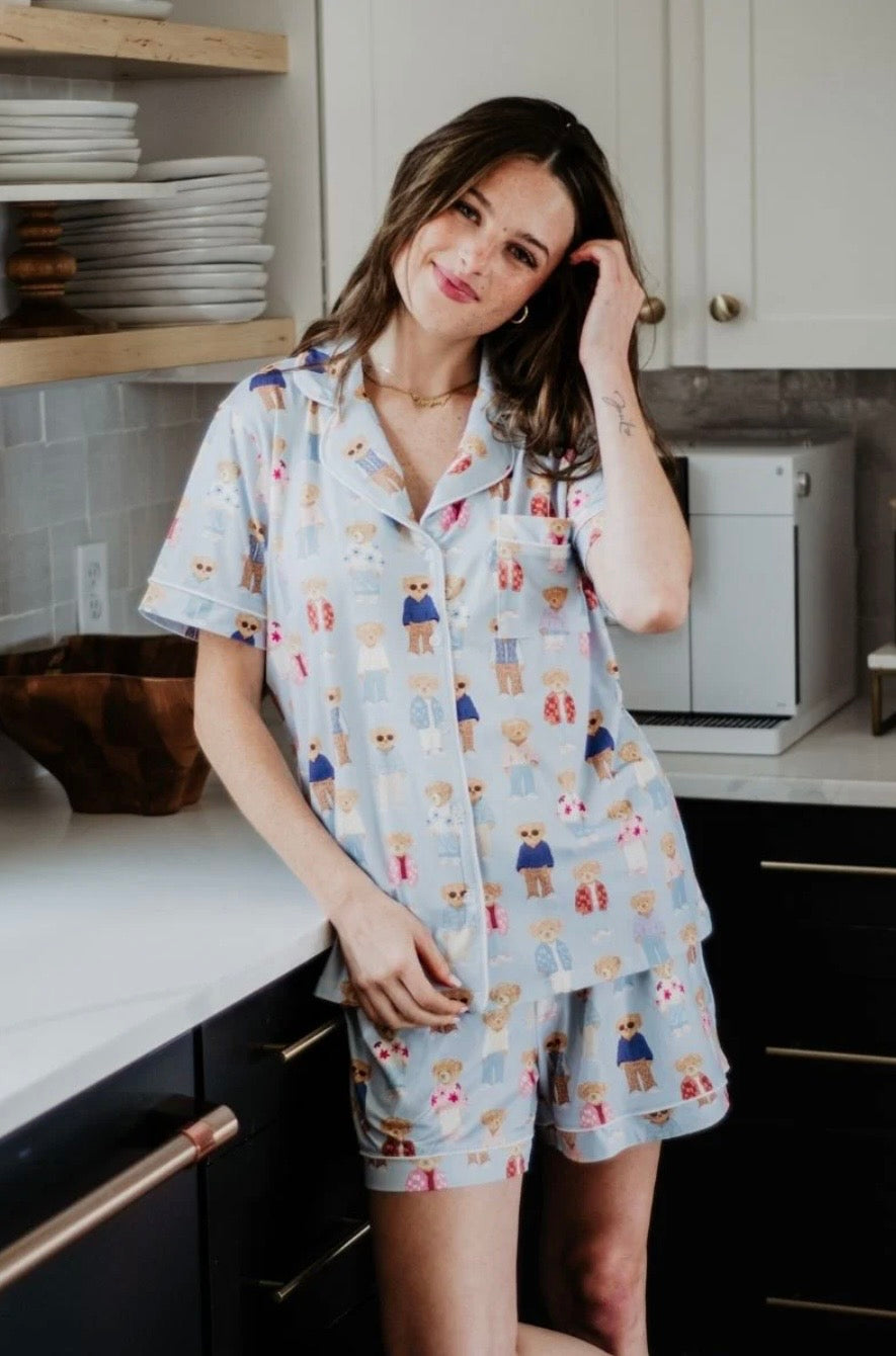 KDCLWSET Teddy Bears Short Pajamas