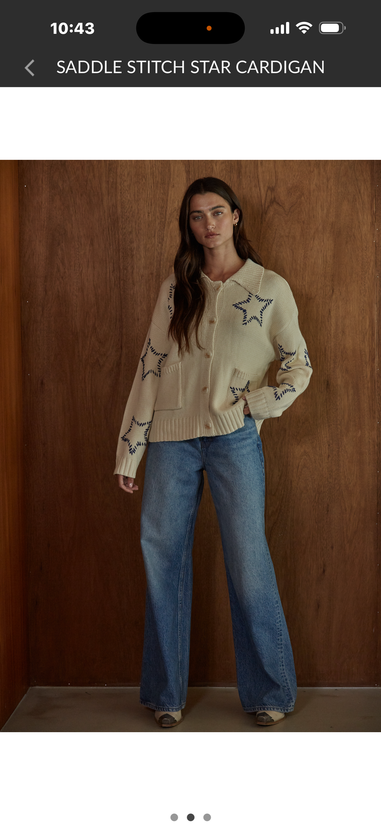 W2608 Saddle Stitch Cardigan