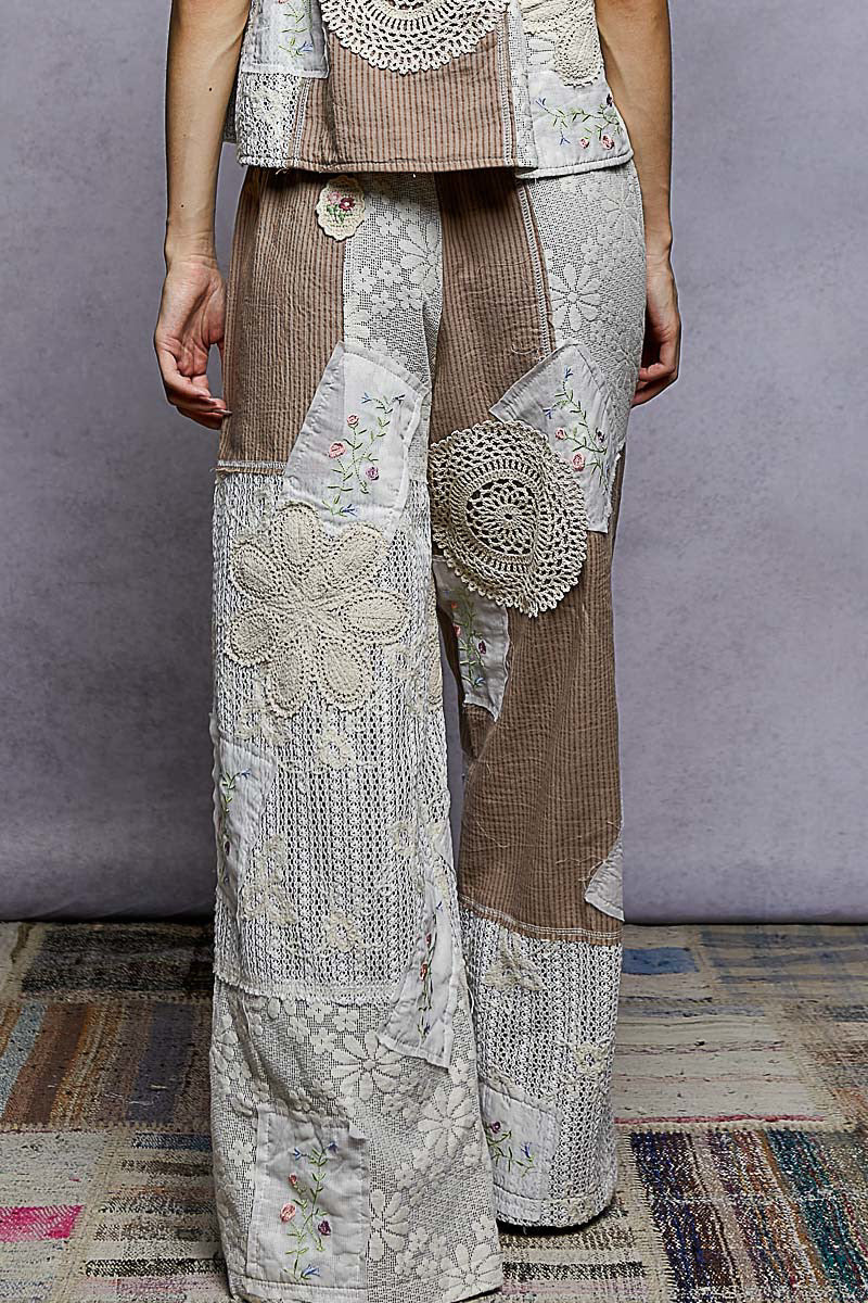 YKP185 Choco Stripe Relaxed Fit Pants