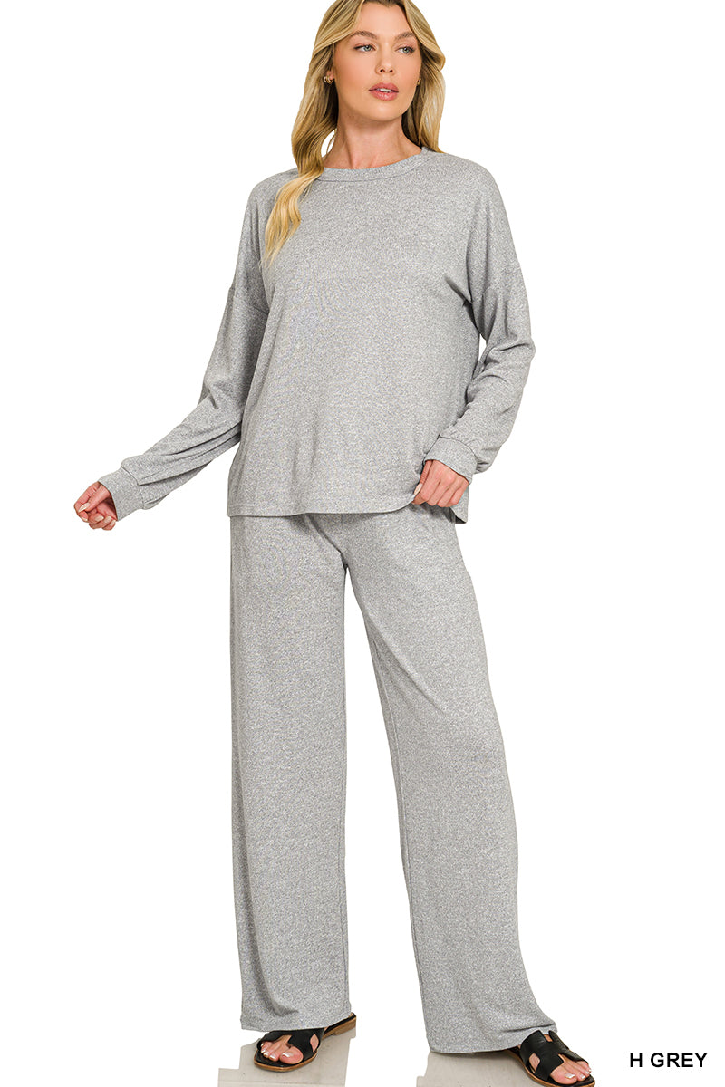 HTHP-2841Y
SOFT HACCI PULLOVER & PANTS SET