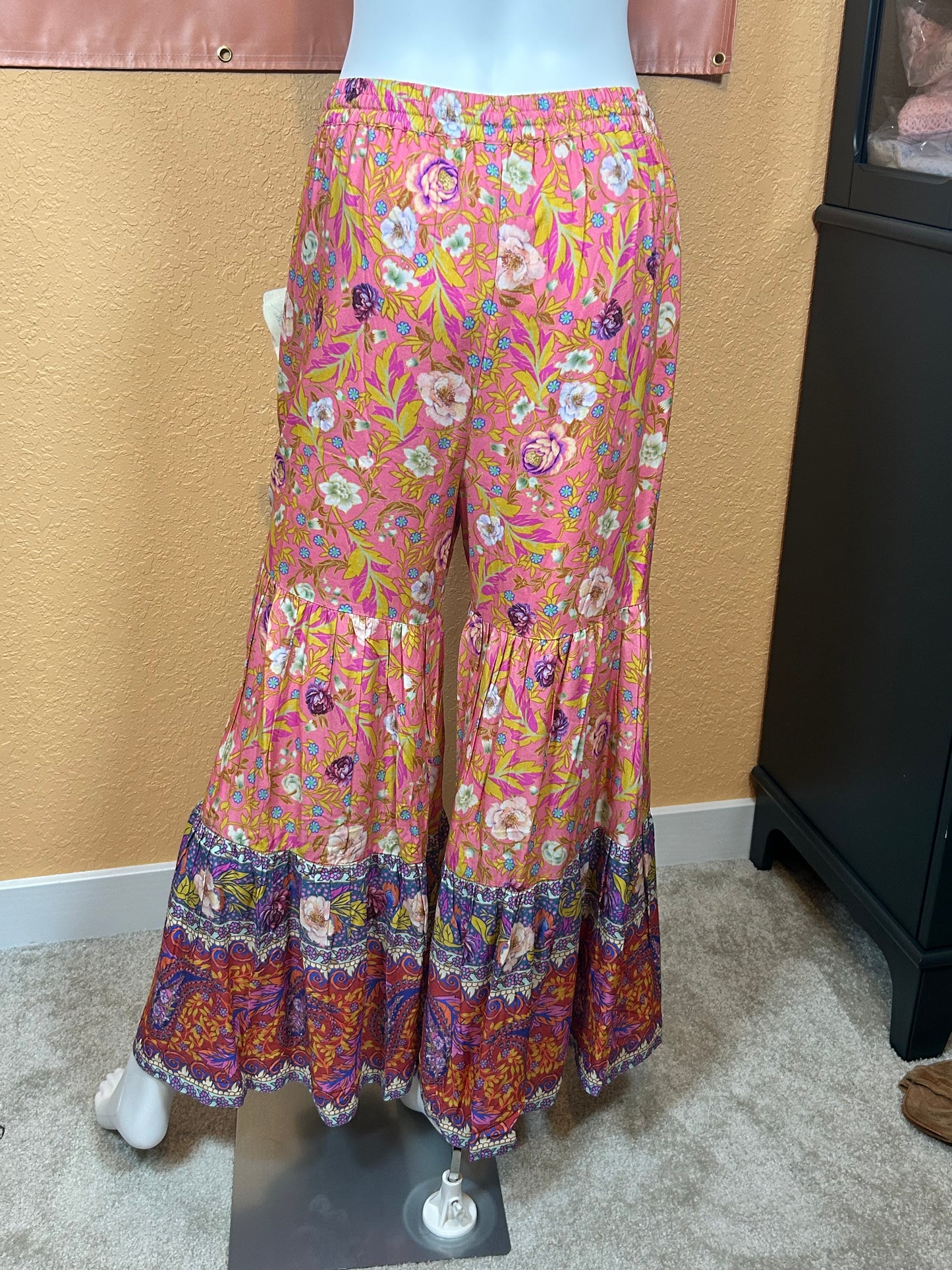 ARATTA Pink Floral Pallazo Pants