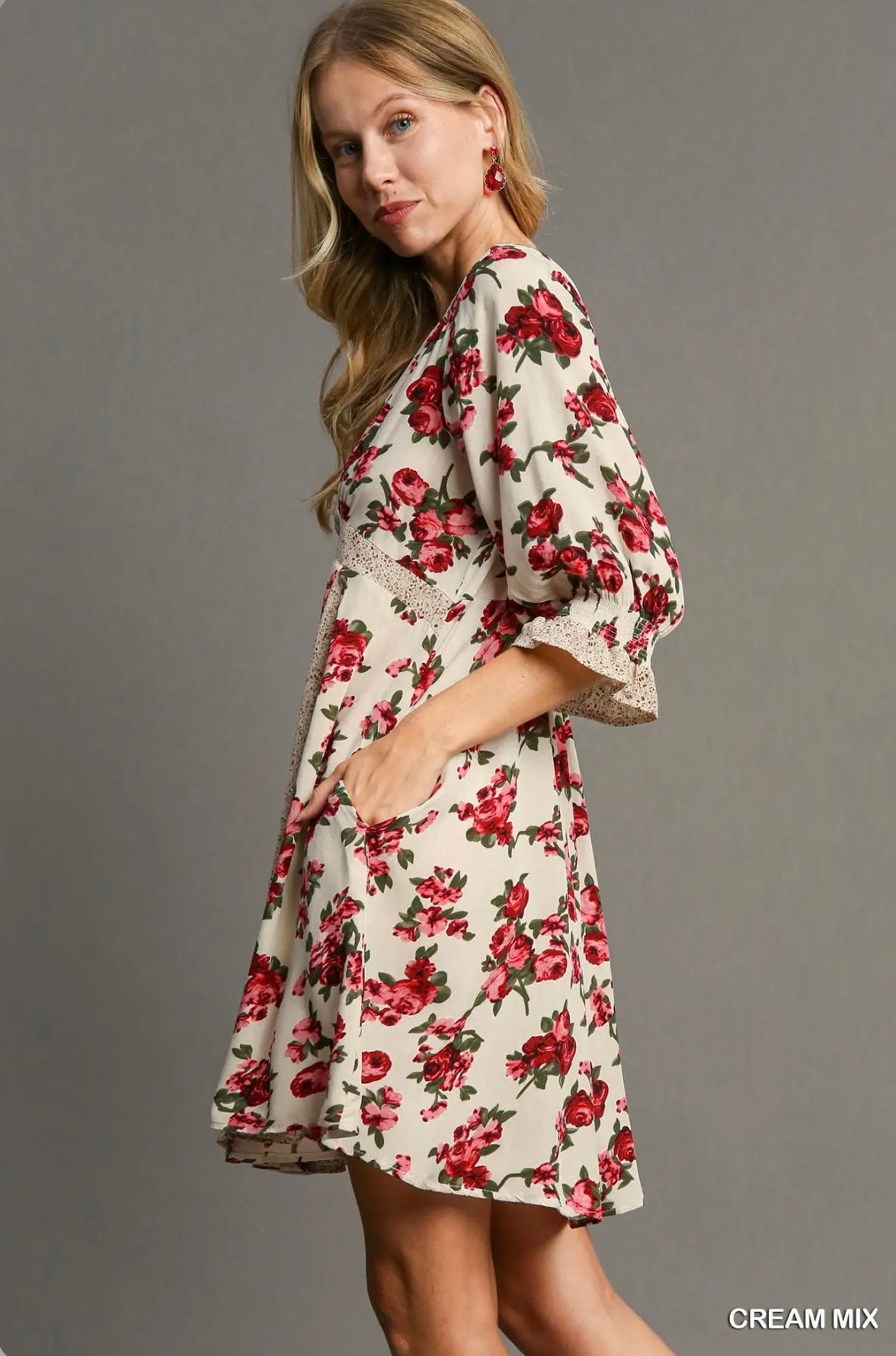 M5632 V-Neck Baby Doll Dress