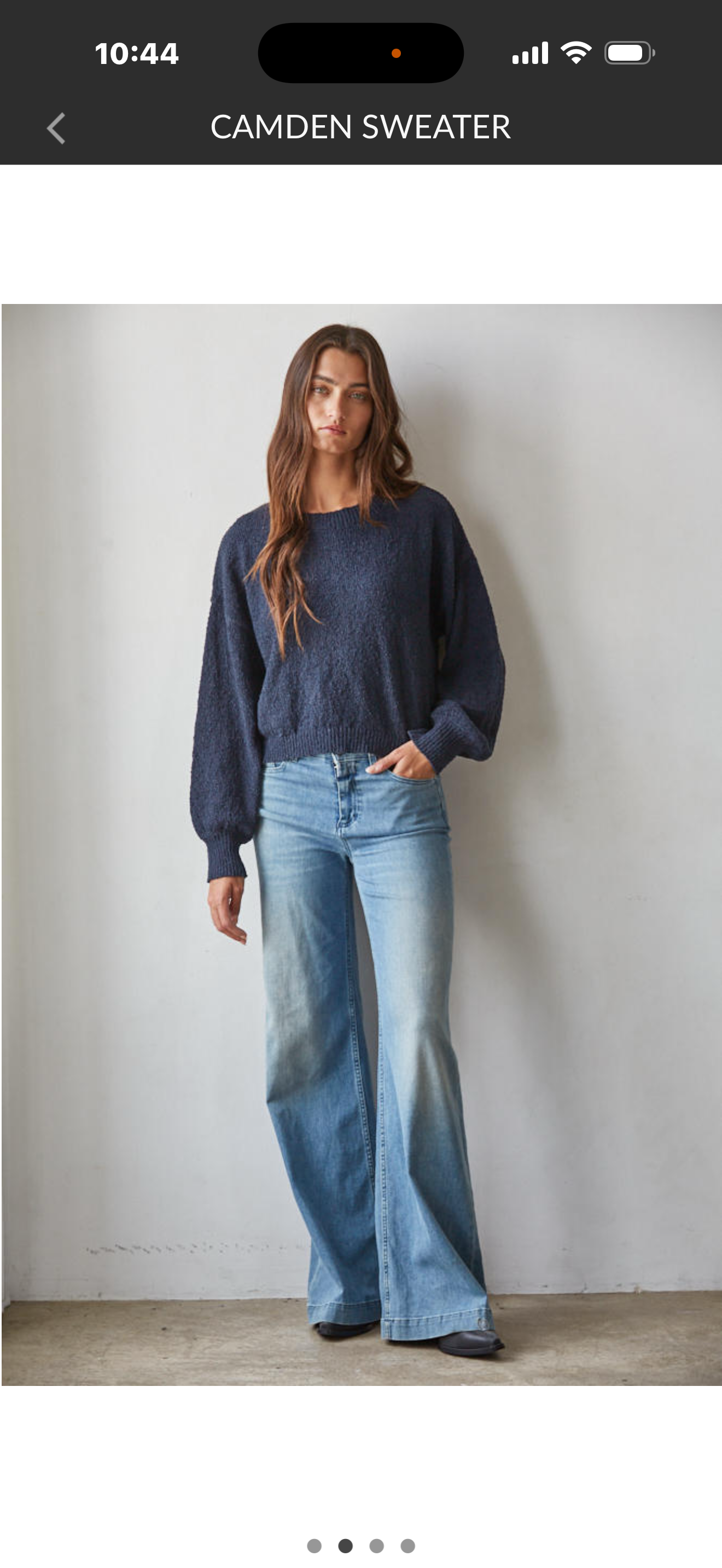 W2693 Camden Dark Navy Sweater