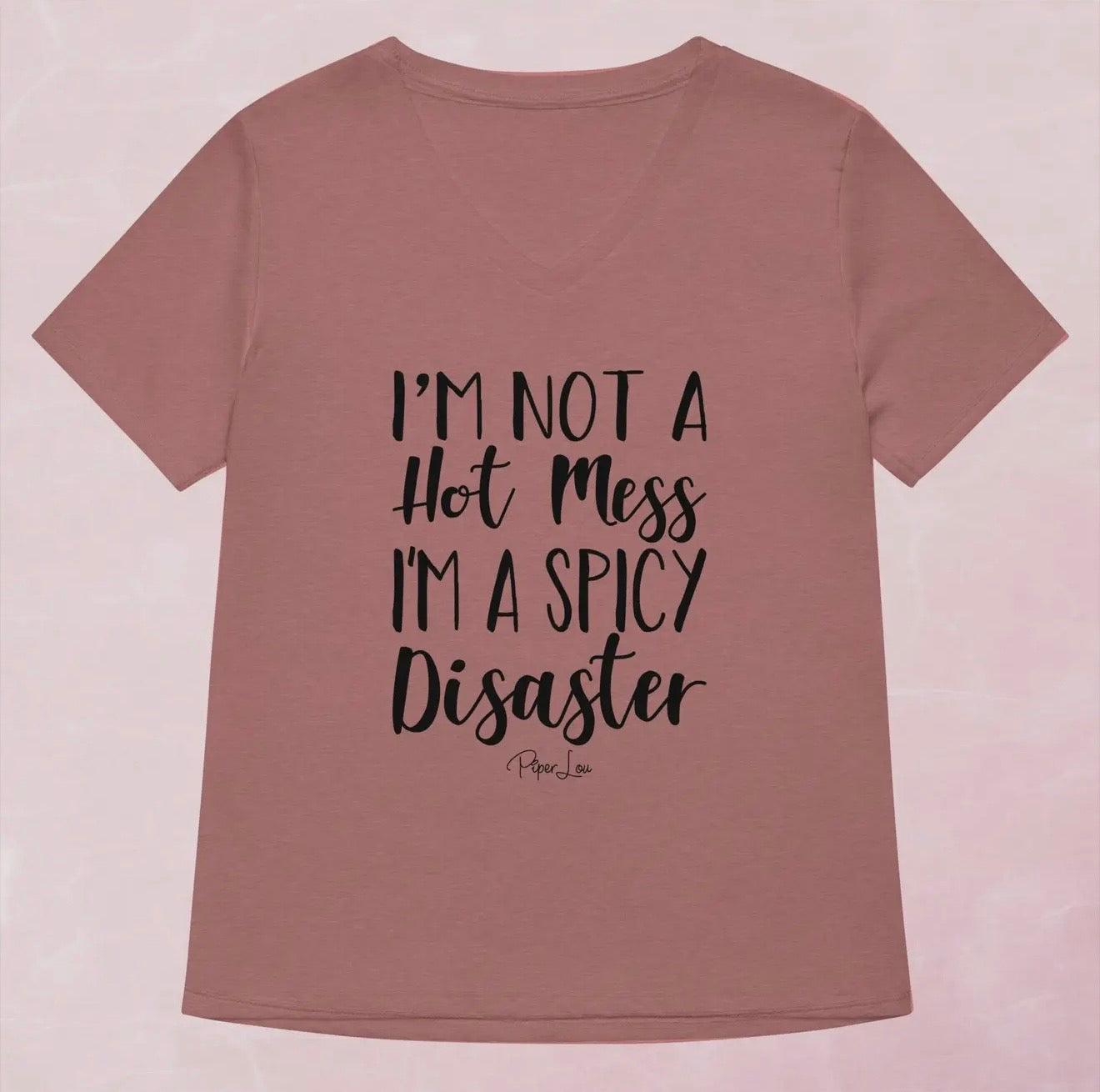 SDMauve  ‘…Spicy Disaster’ V-Neck T-Shirt