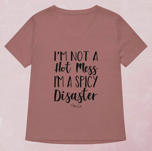 SDMauve  ‘…Spicy Disaster’ V-Neck T-Shirt