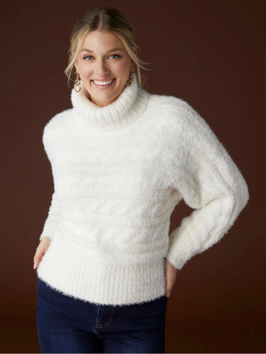 Elvie Mohair Turtleneck Sweater