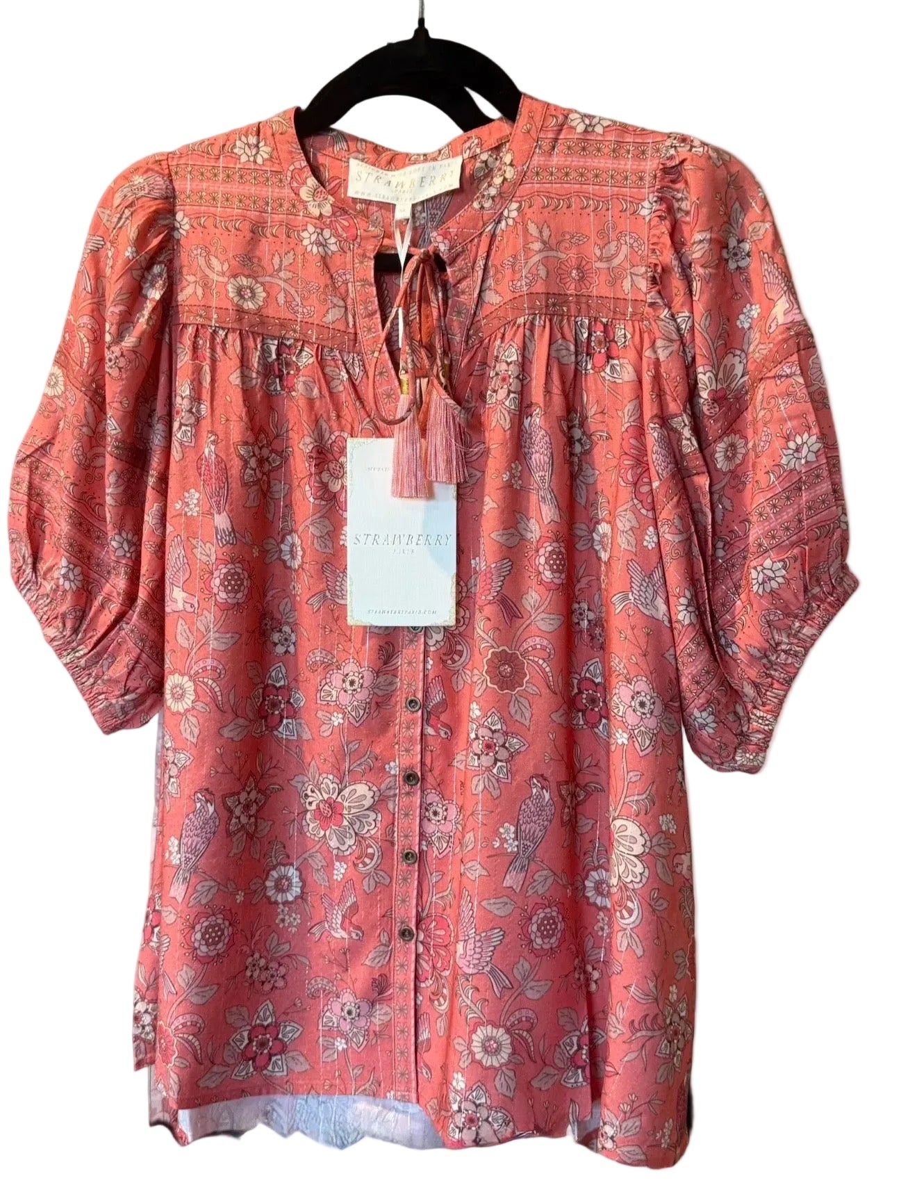 SP05-Grace Blue Jay Pink Blouse