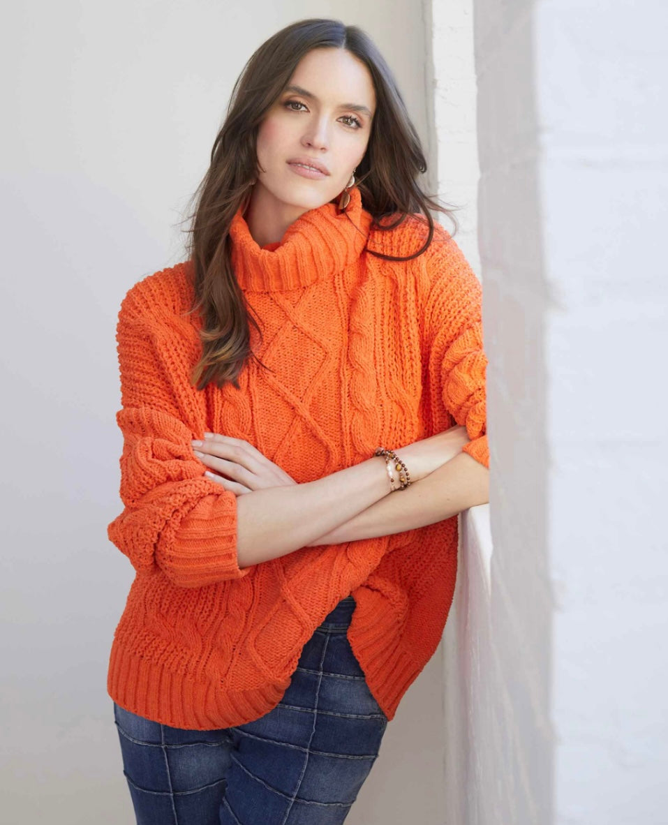 Roux Chunky Knit Turtleneck Sweater
