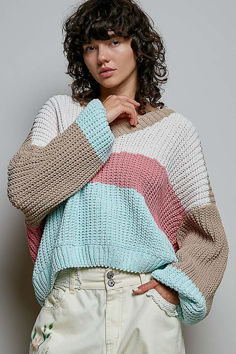 GST361 POL Chunky Knit Sweater