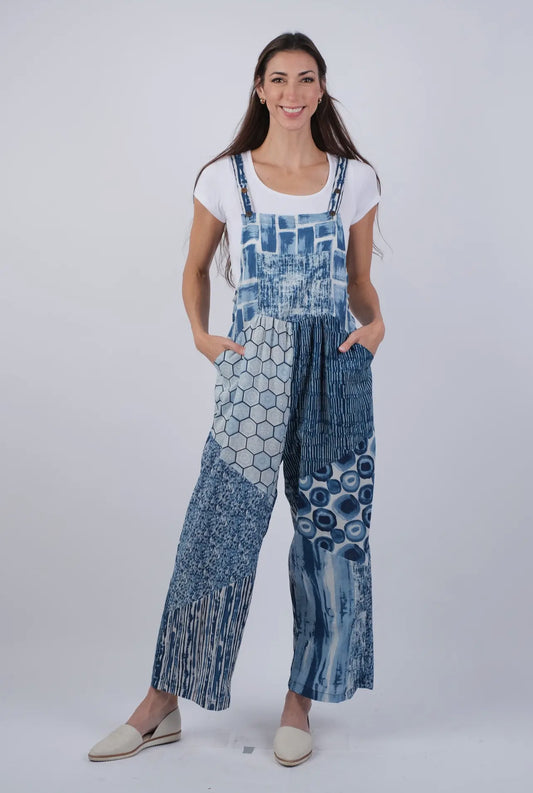 225266 Sapphire Ocean Bohemian Chic Overalls