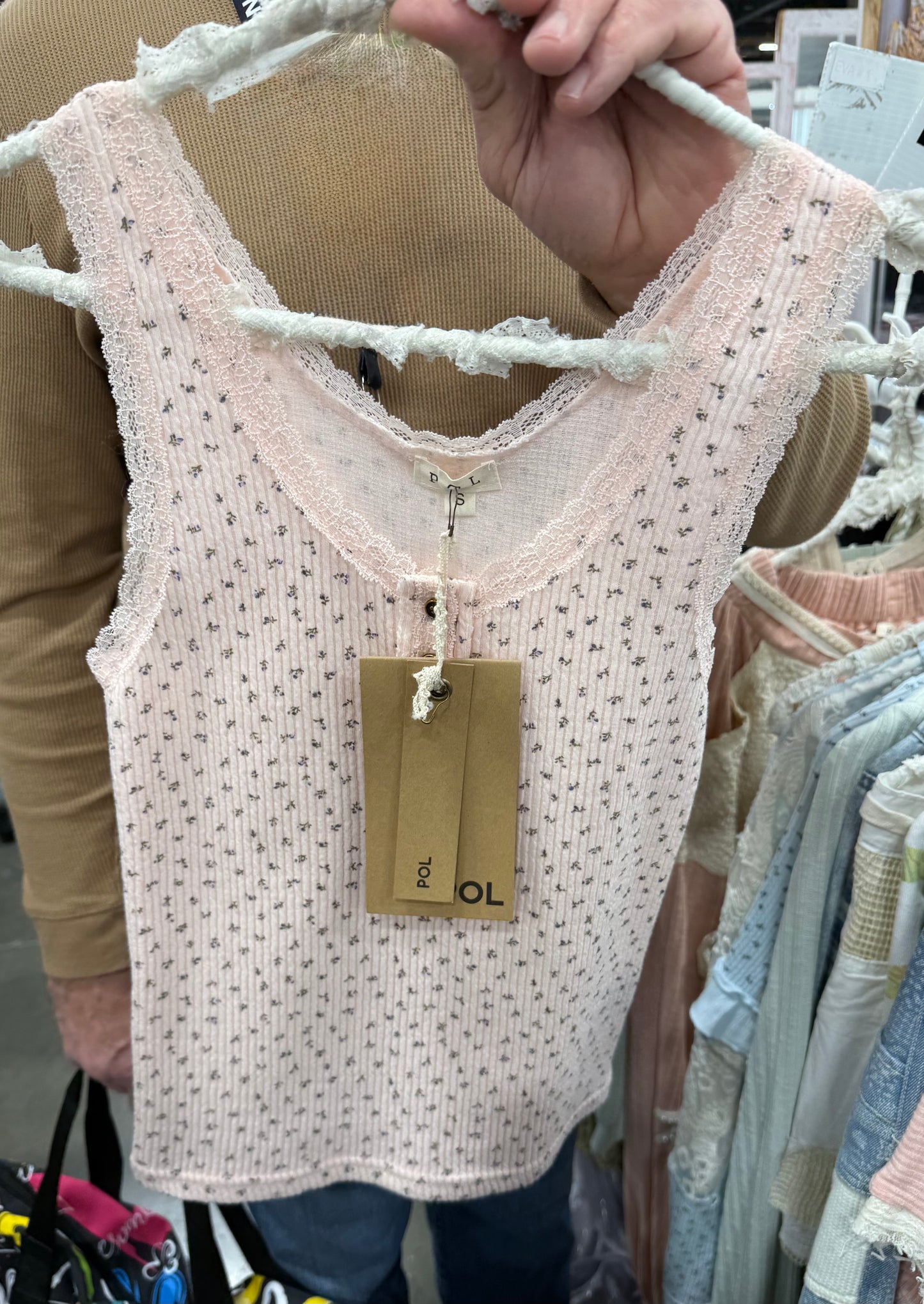 SMT2847 Blush Floral Tank