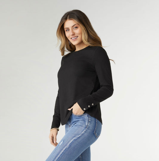 Alexis Super Soft Top with Snap Cuff