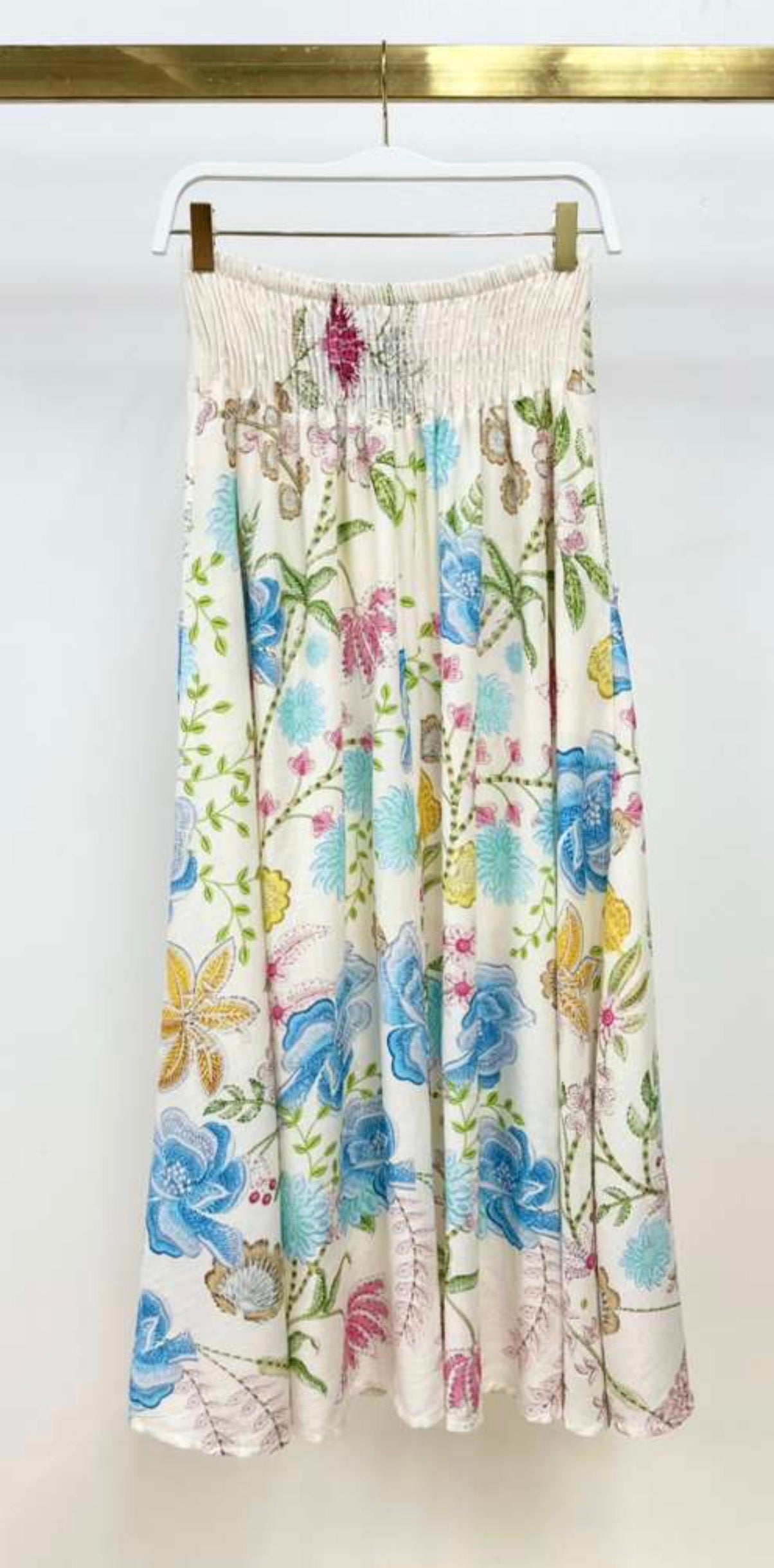 77068L024 Stitch Floral Print Skirt