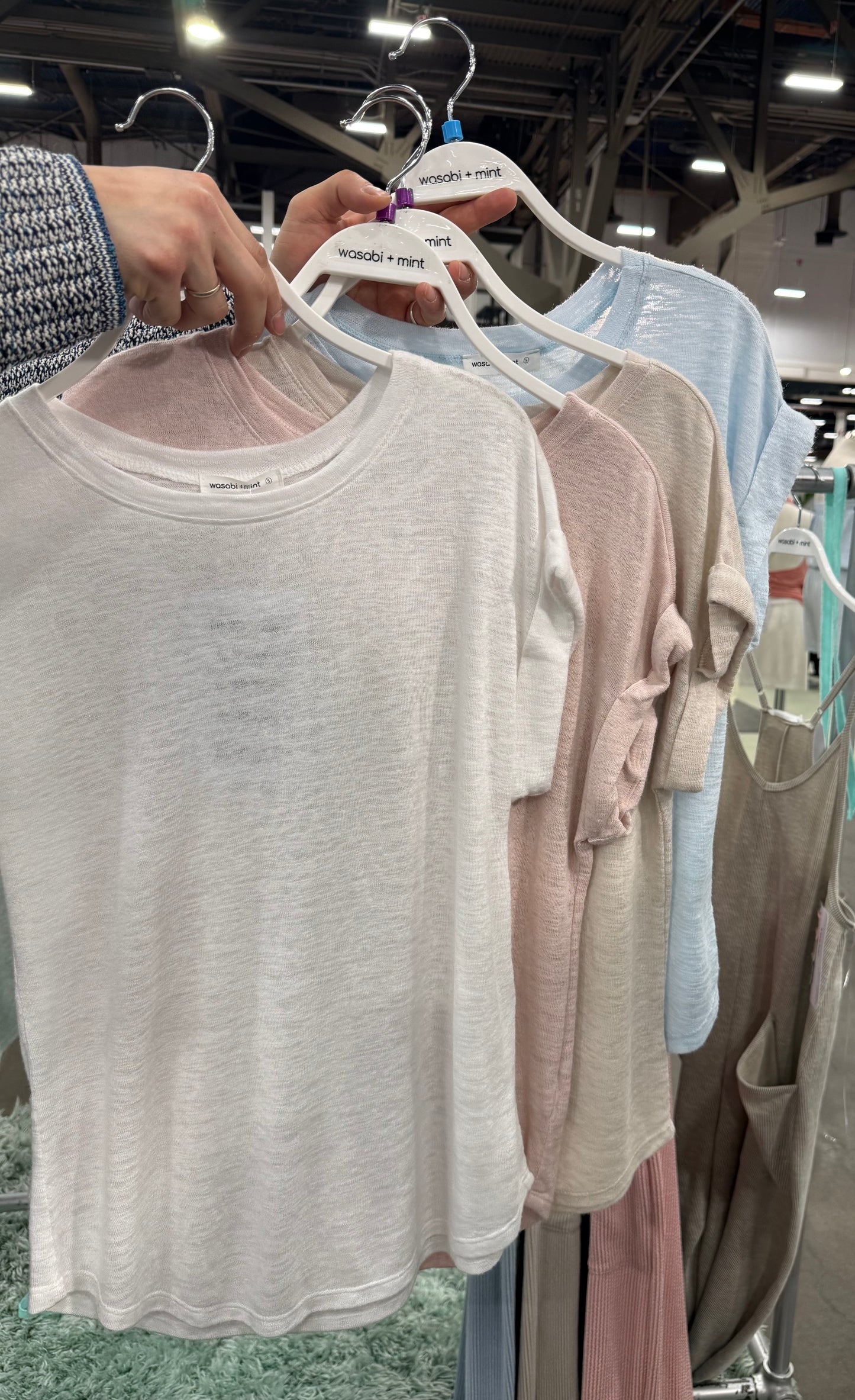 WMT2574 HACCI Slub Cuff SLV Round Neck Tee (Image coming soon)