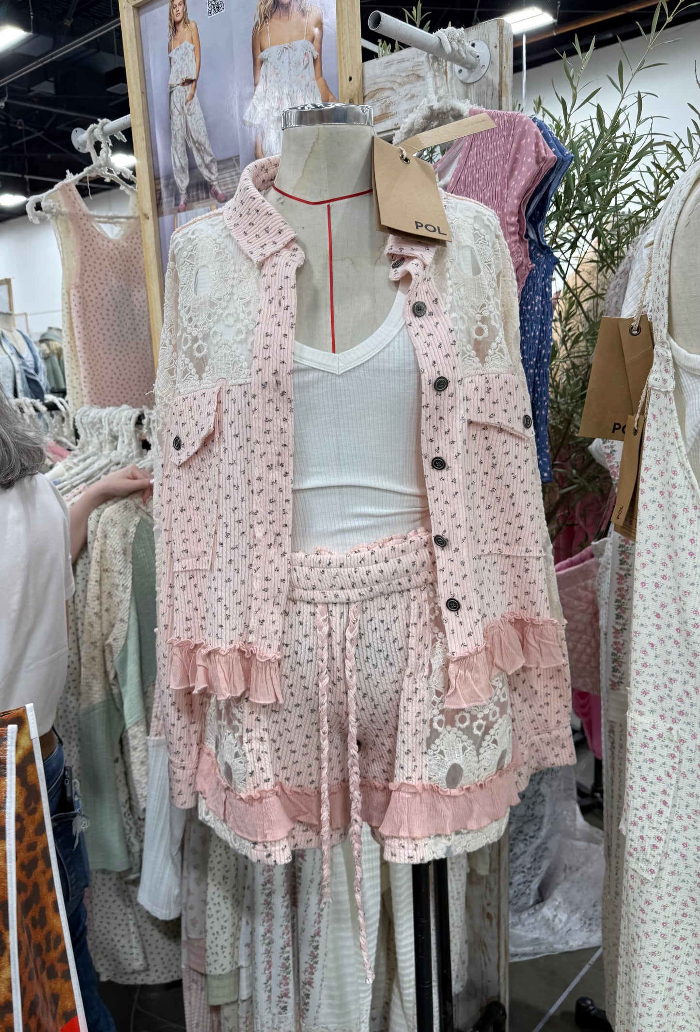 UKT743 Pink Floral Jacket
