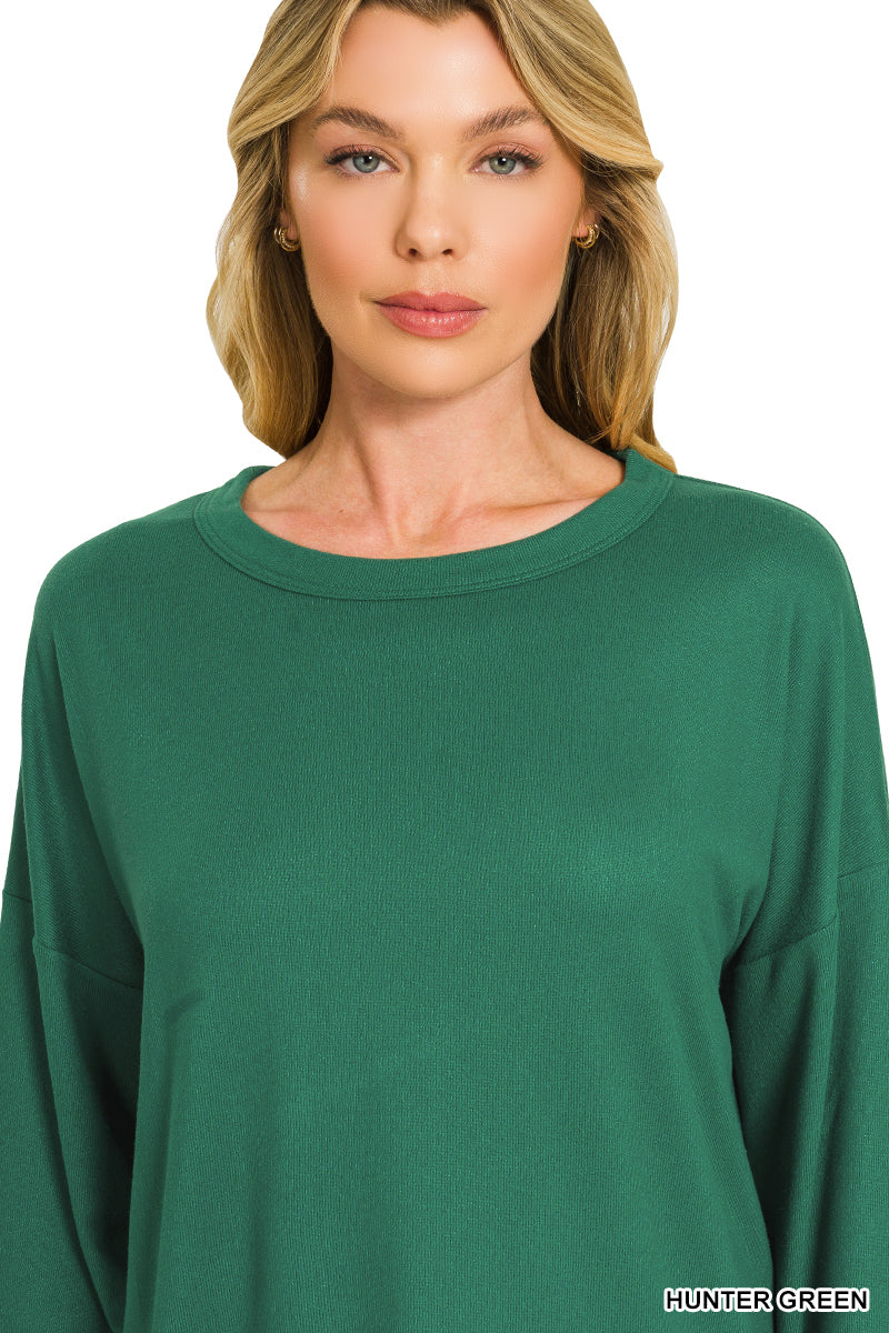 HTHP-2841Y
SOFT HACCI PULLOVER & PANTS SET