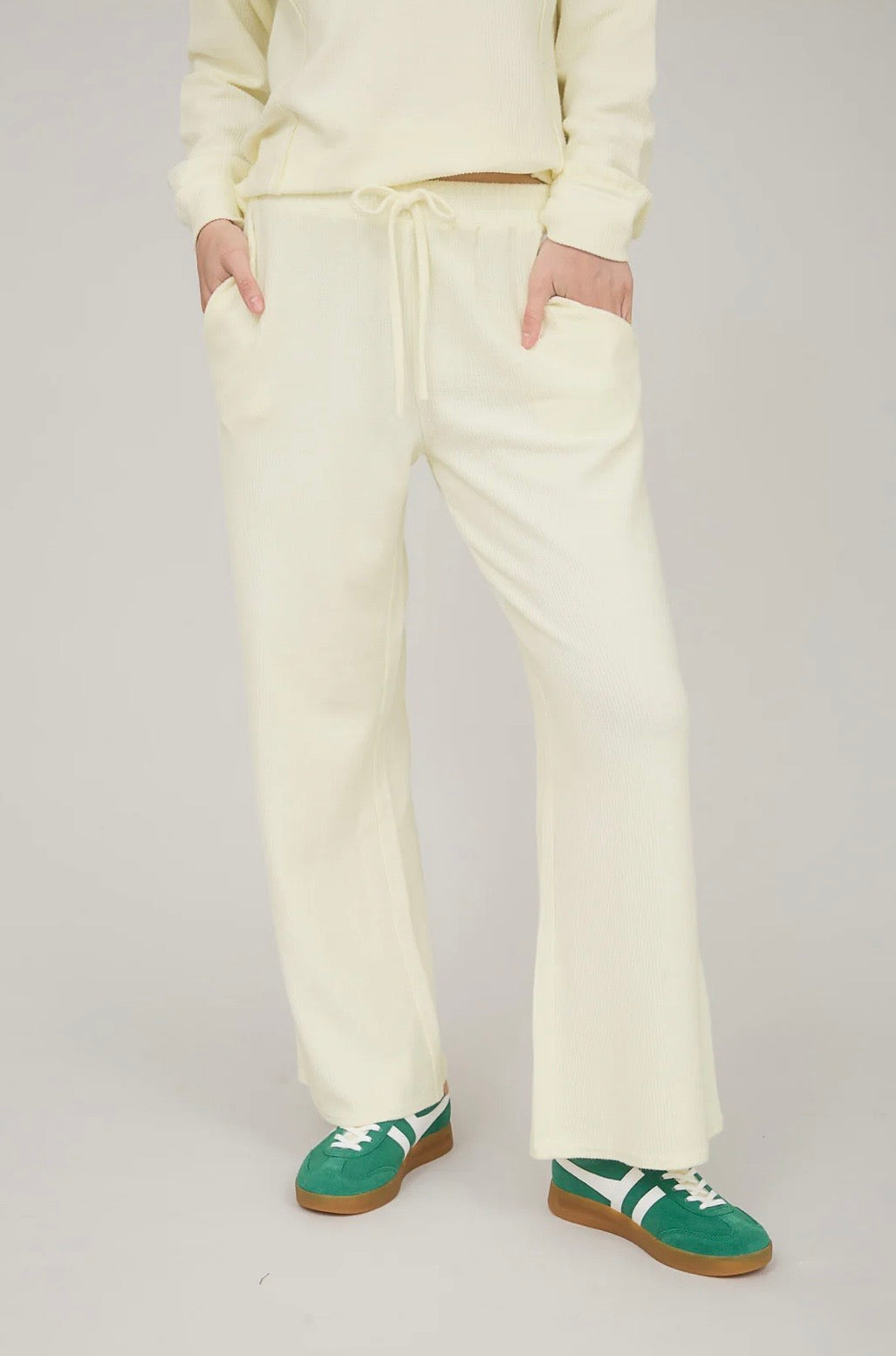 J5SX1001 ACID WASHED RIBBED PATTERN TONES LOUNGE SET