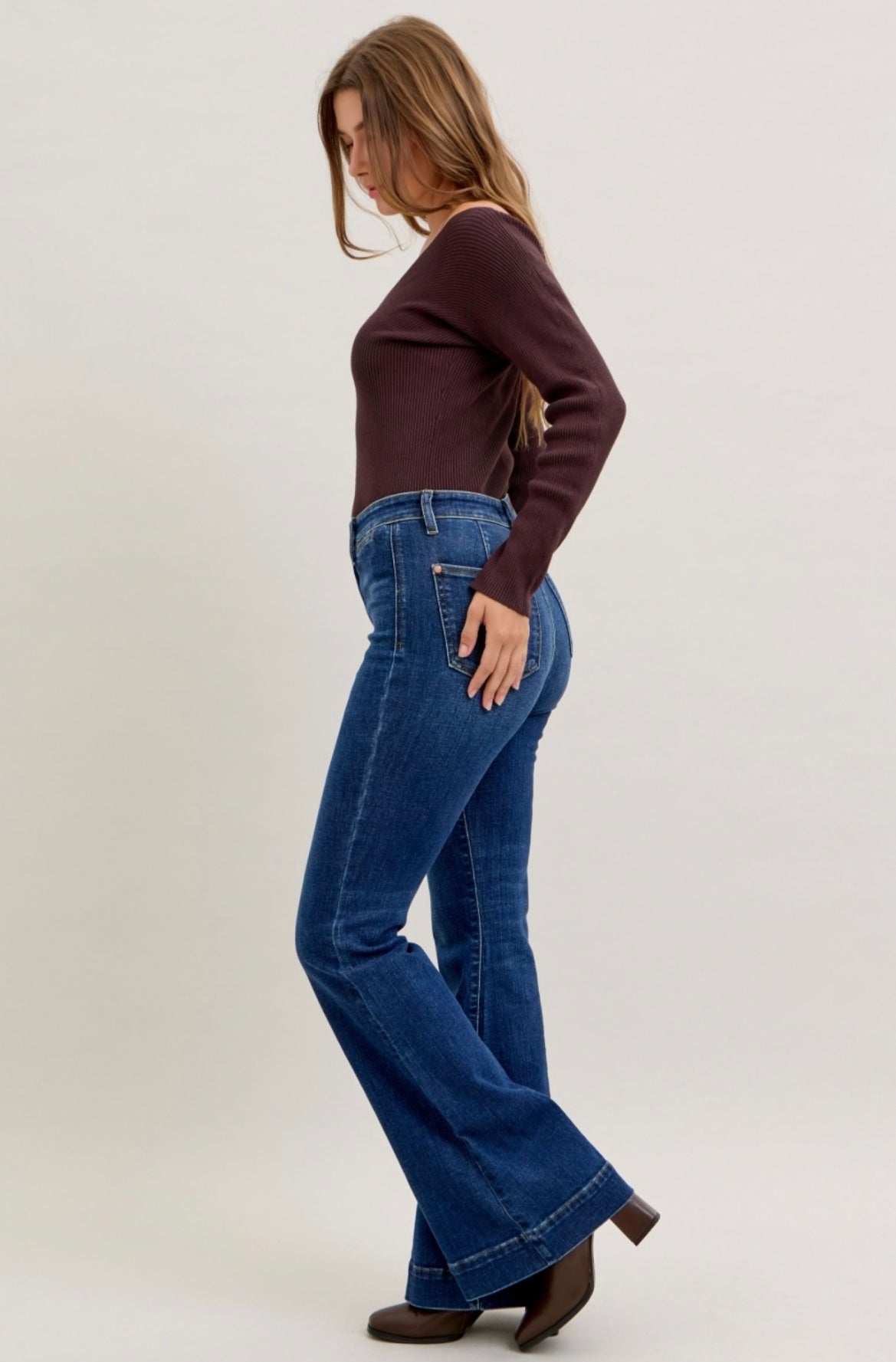 82677REG-JUDY BLUE All Day High Rise Flare
