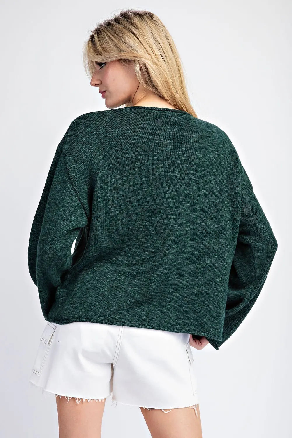 G10083 Smiley Face Long Sleeve Sweater