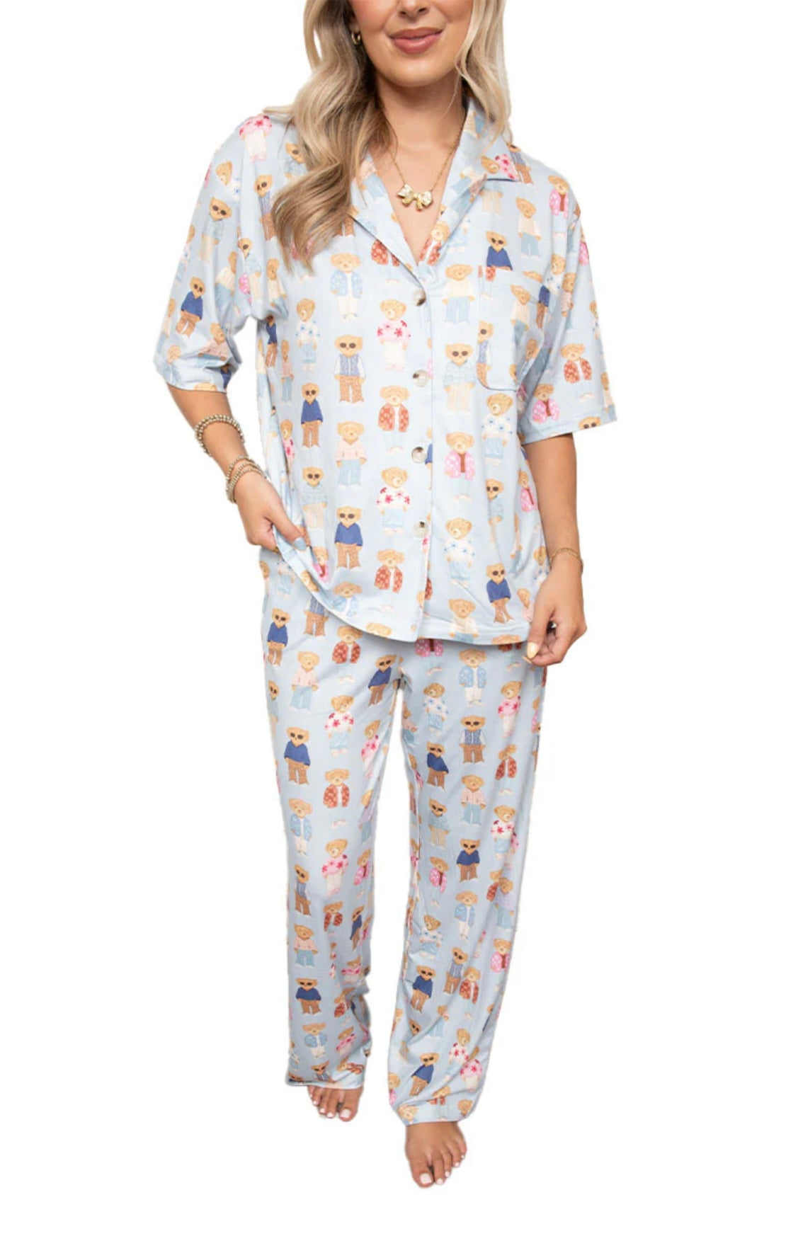 Teddy Bears Pajama Pants Set