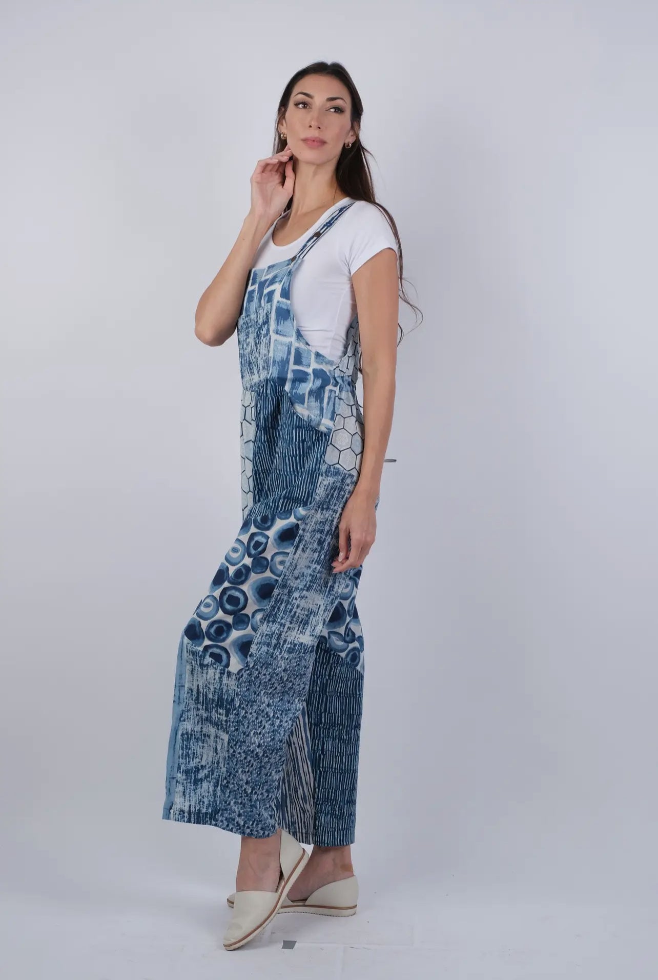 225266 Sapphire Ocean Bohemian Chic Overalls