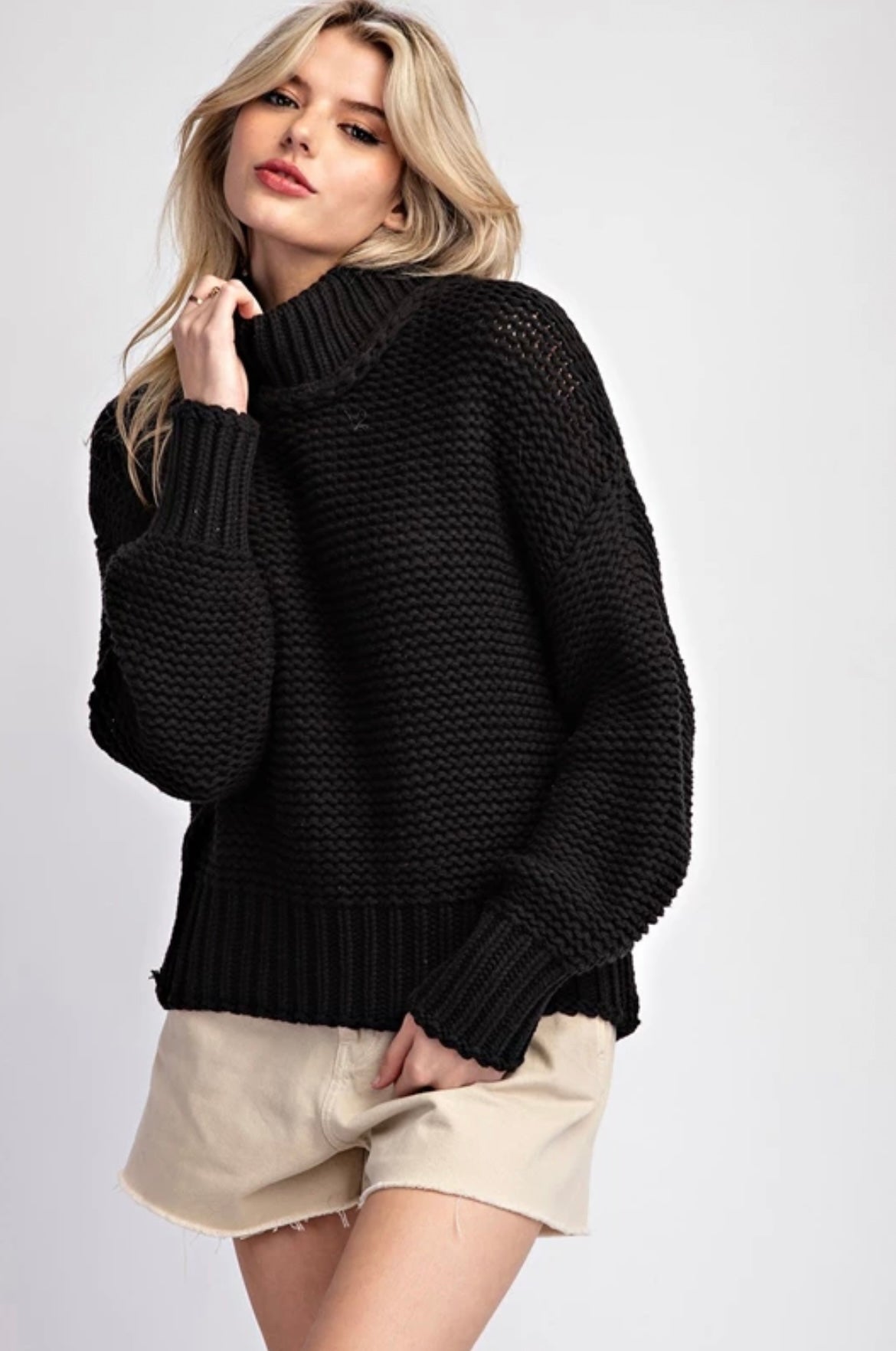 SG10331 Knitted Long Sleeve Sweater