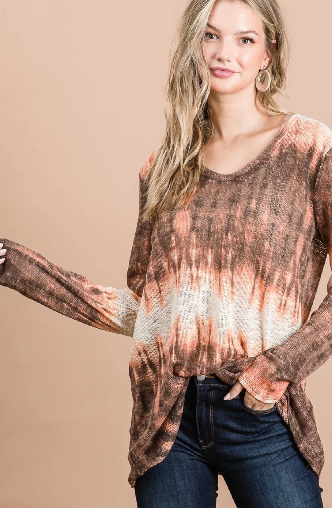 BT1883 Graduation Tie Dye Low Gauge Top