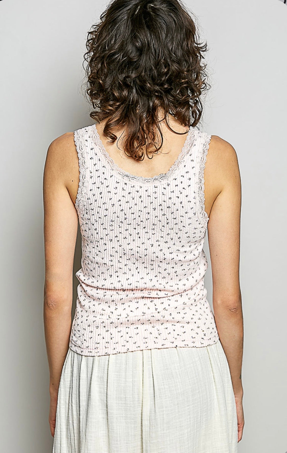 SMT2847 Blush Floral Tank