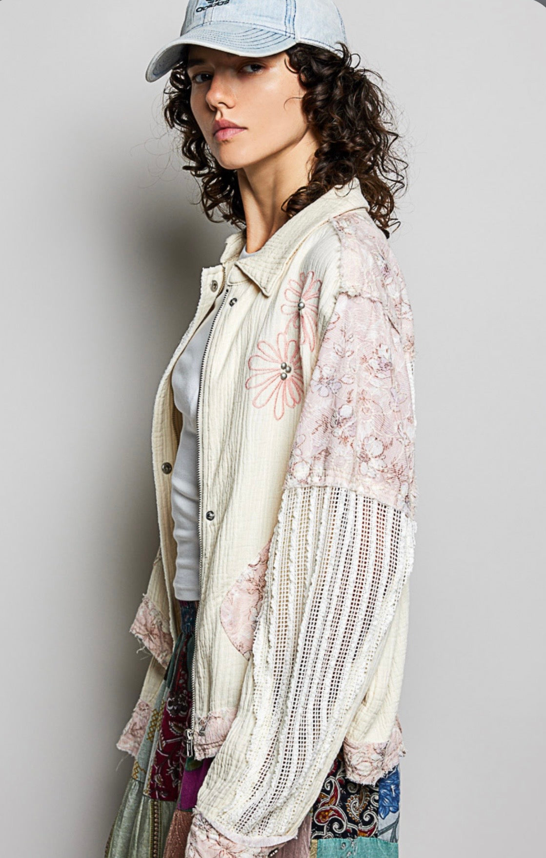 GWJ151 Cream Double Gauze Jacket