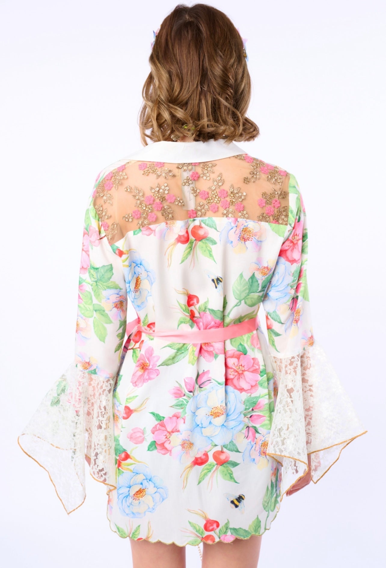 Aratta-LA Ville Rose Shirt-White