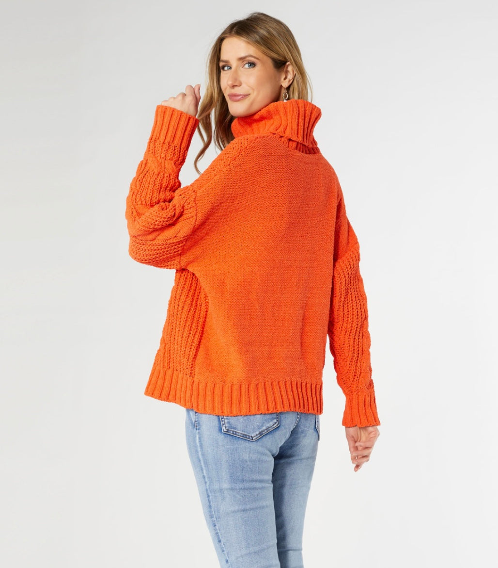 Roux Chunky Knit Turtleneck Sweater